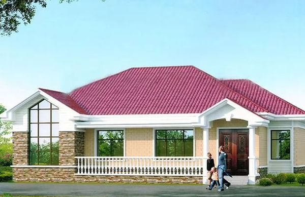 睿婕精品一層輕鋼小別墅戶型圖，回歸農村享受(圖1)