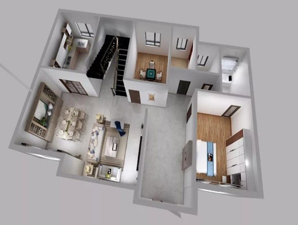 輕鋼別墅內部空間