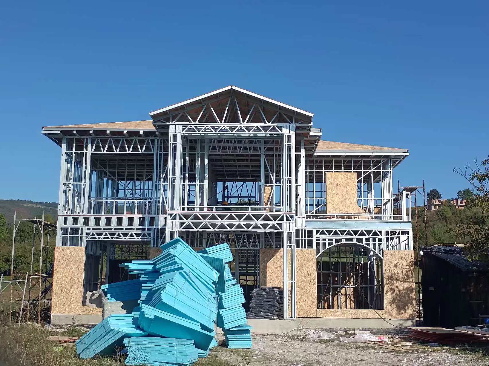 睿婕輕鋼別墅施工現場（4）