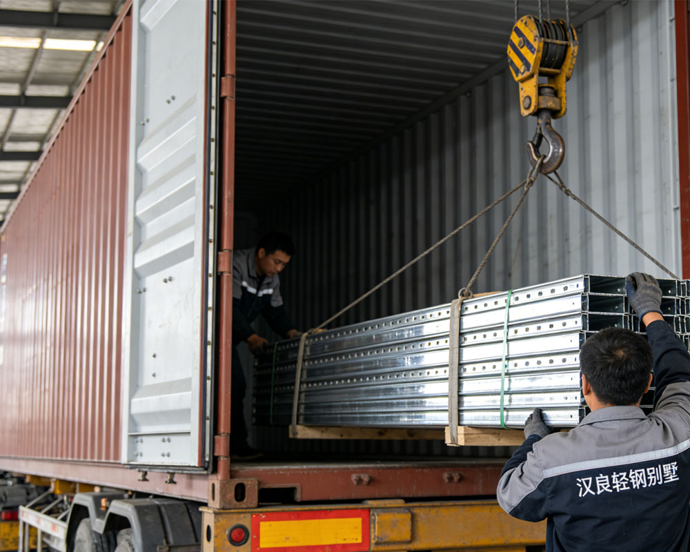 漢良6套輕鋼別墅出口黑山：用品質征服客戶挑剔(圖1)