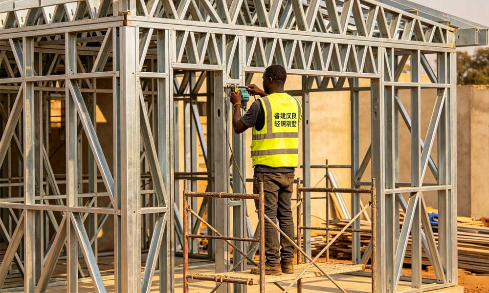 睿婕輕鋼別墅+光伏儲能：出口非洲，徹底解決開發商缺電焦慮(圖1)